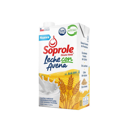 Leche Semidescremada Avena, 1 L