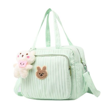 Bolsa De Pañales Bolso Reutilizable Gran Capacidad Espaciosa Momia Bolsa De Maquillaje Bolso Verde
