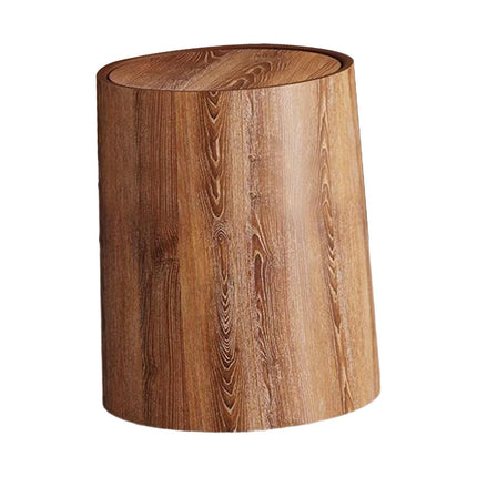Papelera De Imitación De Madera Con Tapa Abatible Para El Hogar, Dormitorio, Oficina S
