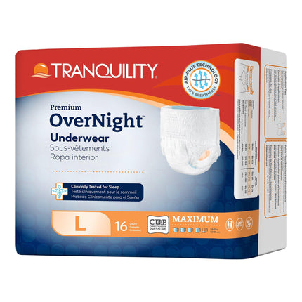 Pañales para adultos Tranquility Premium OverNight L 44-54 cm 64u
