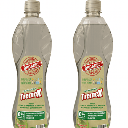 Pack x2 Lavaloza Tremex Organic Ecoactivo 750cc