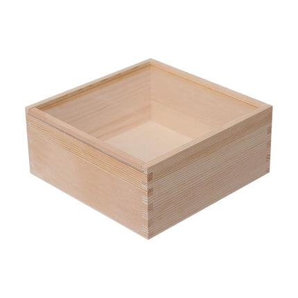 Caja De Madera Caja De Recuerdos DIY Contenedor De Almacenamiento De Exhibición De Dulces Multifuncional