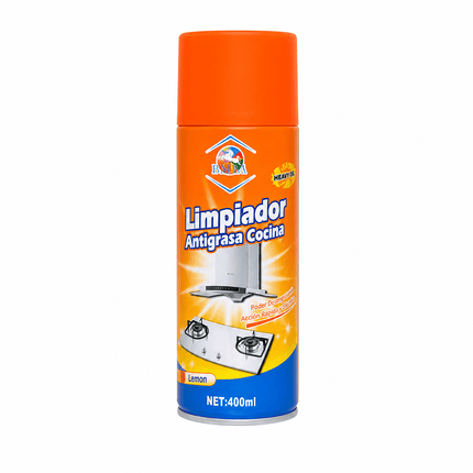 Limpiador Antigrasa Cocina 400ml Spray Desengrasante Multiuso Acción Rápida Aroma Limón BM