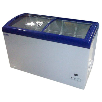 Congelador 500 lt Vidrio Curvo 5 canastos
