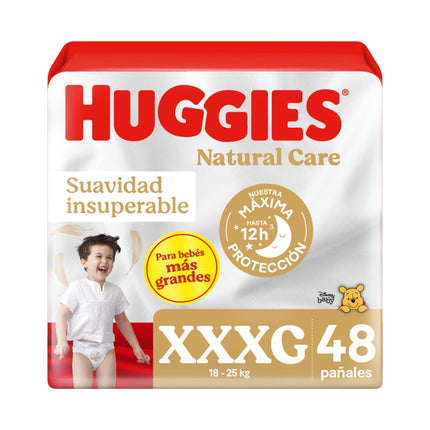 Pañales Huggies Natural Care XXXG