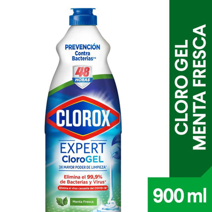 Cloro en Gel  Menta Fresca Botella, 900 ml