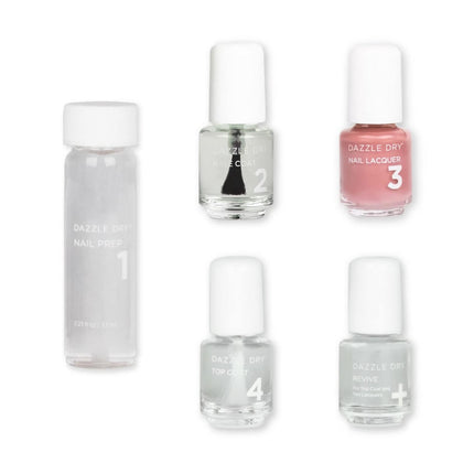 Kit de cuidado de uñas Dazzle Dry Mini 4 Step System Less is Mauve