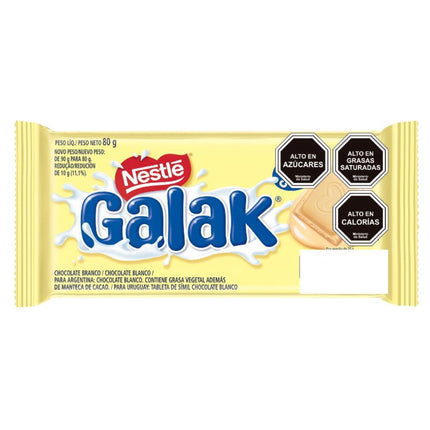 Chocolate Blanco Tableta Galak, 80 g