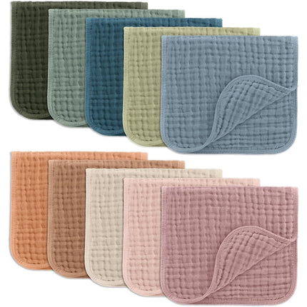 Pañales Muselina Comfy Cubs 20x10 cm 6 Capas Pack 10 Algodón