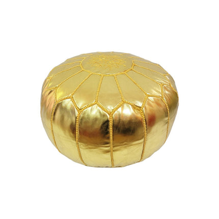 Puff Vegano Color Dorado