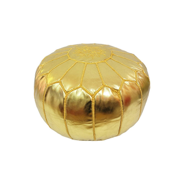 Puff Vegano Color Dorado