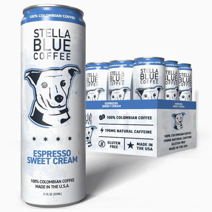 Café Stella Blue Espresso Latte con Crema Dulce 325 ml Paquete de 12