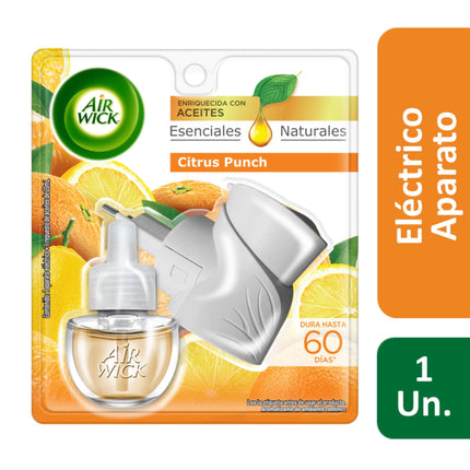 Kit Aromatizante Eléctico Citrus Aparato + Regarga, 20 ml