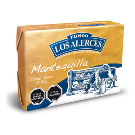Mantequilla Con Sal Tradicional, 250 g - Los Alerces | Apishop