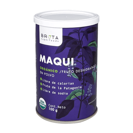 Maqui Orgánico En Polvo 100G, Brota