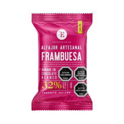 Alfajor Artesanal Frambuesa Choc Blanco 24x40 gr.