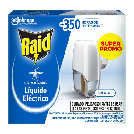 Insecticida Eléctrico Repuesto + Aparato Mosquitos y Zancudos, 32,9 ml