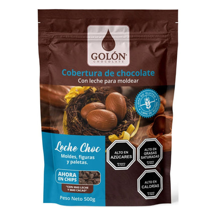 Cobertura Chocolate Leche 500 Gramos  Golon