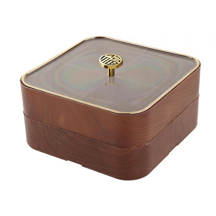 Bandeja De Frutos Secos Con Tapa, Plato Para Servir Dulces Y Nueces Para Frutas De Postre