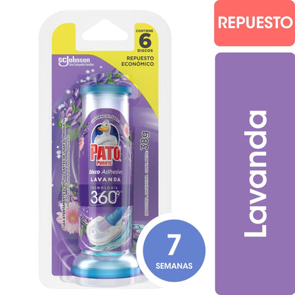 Limpiador Baño Adehsivo Lavanda Pastillas, 38 g
