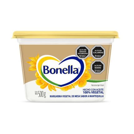 Margarina sabor Mantequilla Tradicional, 500 g - Bonella | Apishop