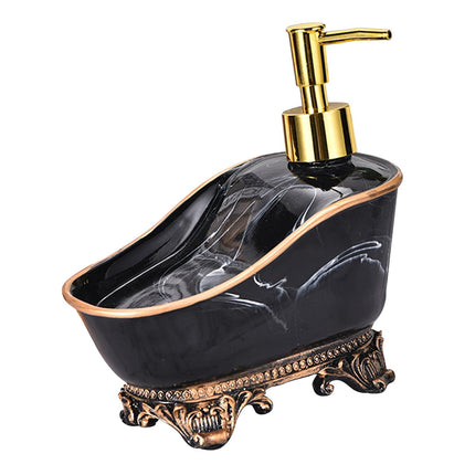 Dispensador De Jabón Líquido, Resina, 1 Uds., Bomba De Loción Para Baño, Lavabo, Mesa, Negro