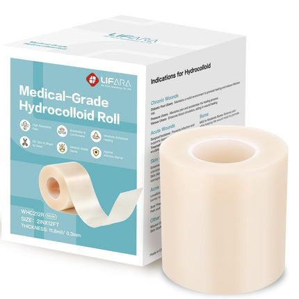 Rollo hidrocoloide para cuidado de heridas LIFARA, recortable a la medida, 0.3 mm