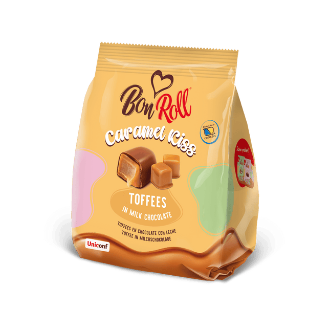 Caramelo Bon Roll Toffee Clásico Chocolate De Leche 120g