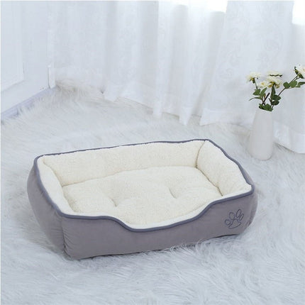 Cama Premium 2 Piezas para mascotas Color Gris Talla L