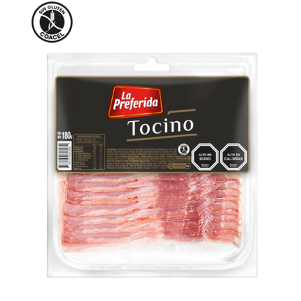 Tocino al Vacío Tradicional Bolsa, 180 g