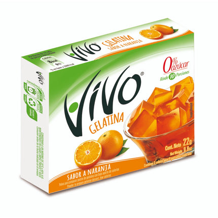 Gelatina Naranja, 22 g - Vivo | Apishop