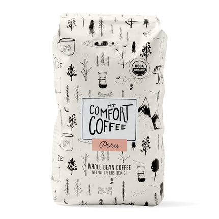 Café en el monte. Grano integral Comfort Organic Peru, tostado medio, 1,13 kg