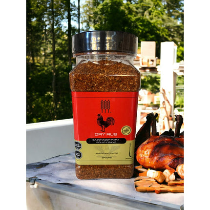 DRY RUB – Sazonador para pollo, pavo, cordero, conejo, chivo y ciervo. En Vara’s 370grs