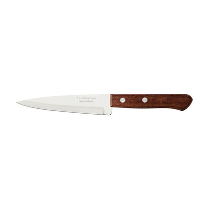 Cuchillo para Pescado y Cocina Tramontina Dynamic con Lámina de Acero Inoxidable y Mango de Madera Natural 5"