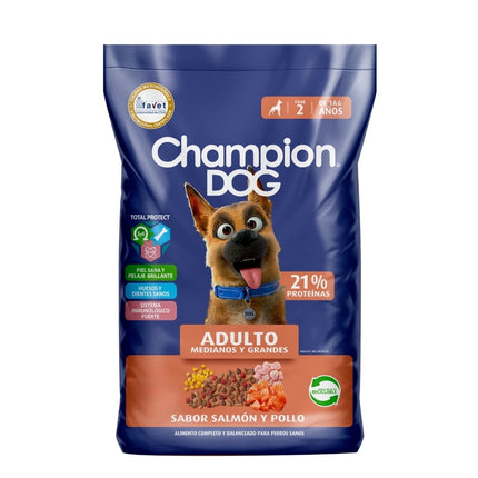 Alimento Champion Dog Adulto Pollo & Salmon 18kg