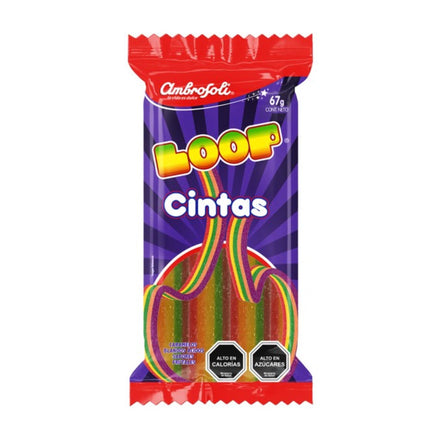 Caramelos Blandos Loop Cintas, 67 g