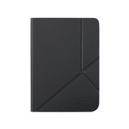 Funda SleepCover para Kobo Clara, color blanco y negro con soporte, piel vegana