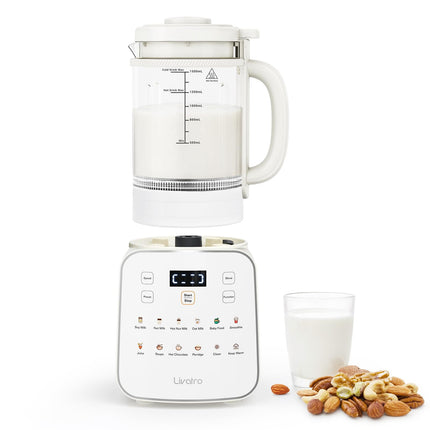 Preparador de leche vegetal Livatro 12 en 1 con jarra desmontable de 1,5 L