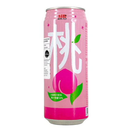 Bebida Sabor  Durazno Marca Rico 490 ml * Lata