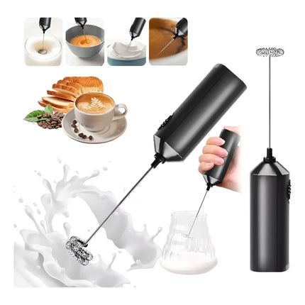 Espumador De Leche Mini Batidor Electrico De Cafe Recargable Con Cable USB Batidora De Mano Para Cafe Latte Capuccino FIGOIMPORT