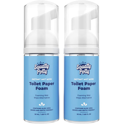 Papel higiénico en espuma, alternativa a la toallita húmeda instantánea, 50 ml