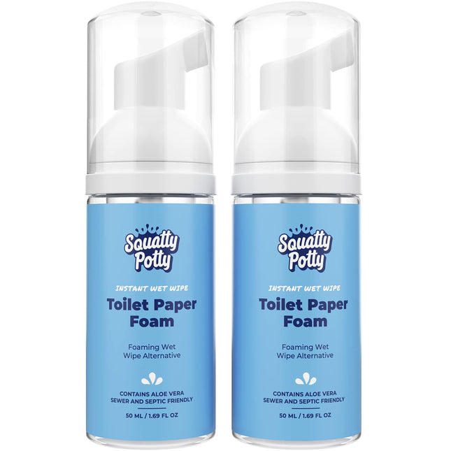 Papel higiénico en espuma, alternativa a la toallita húmeda instantánea, 50 ml