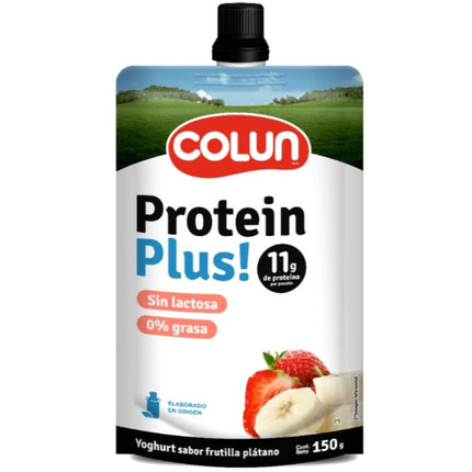 Yoghurt Protein Plus Sabor Frutilla Plátano Doypack, 150 gr | Apishop