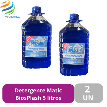Detergente Matic BiosPlash 5 litros 2 Unidades