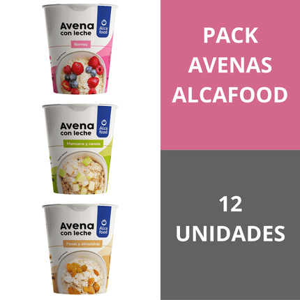 Pack Vasos Avena Sabores 12X 66 Gr