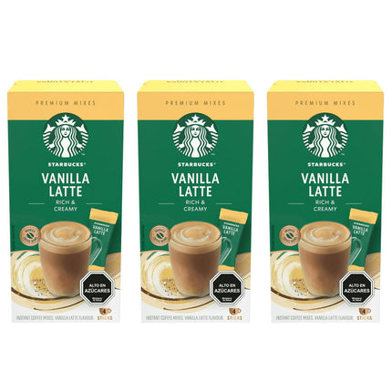 Café Instantáneo STARBUCKS® Vanilla Latte (4 sobres) X3 cajas