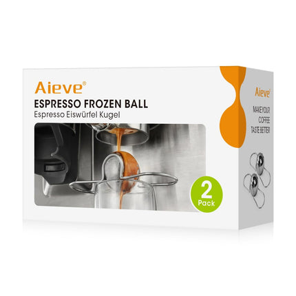 Bola de refrigeración para espresso AIEVE de acero inoxidable Frozen Ice Rock