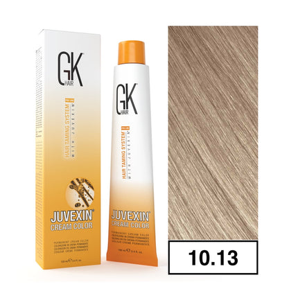 - Tintura Cream Color Permanente Vegana 100ml + Oxidante - 10.13 Rubio Super Claro Dorado Cenizo