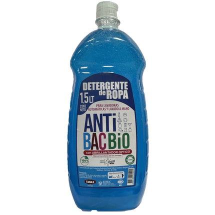 DETERGENTE LÍQUIDO BIODEGRADABLE 1,5LTS ANTIBAC