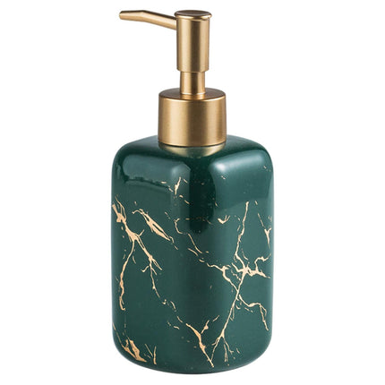 Dispensador De Jabón Con Textura De Mármol, Bomba De Botella De Loción Para Baño De Cocina De Hotel, Verde
